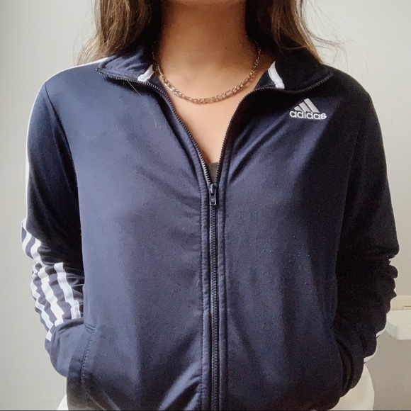 adidas Jackets & Blazers - adidas navy blue jacket ✰